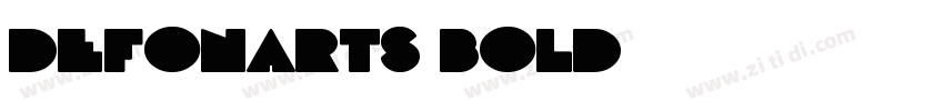 DeFonarts Bold字体转换